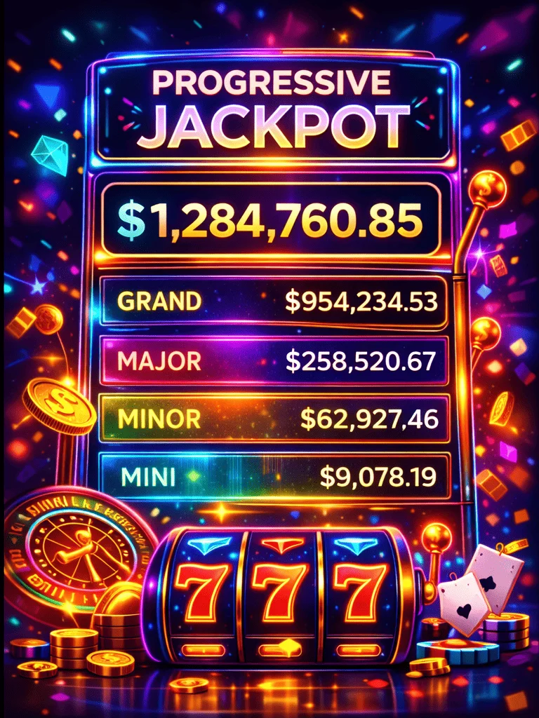 Caswino AU progressive jackpot games