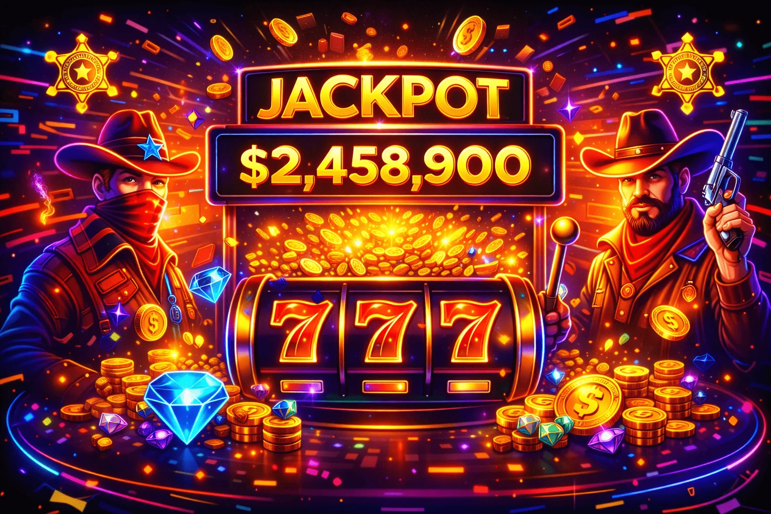 Caswino casino jackpot slots Wild west themed